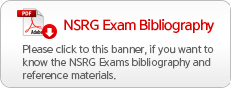 NSRG Exam Bibliography :Please click to this banner, if you want to know the NSRG Exams bibliography and reference materials.